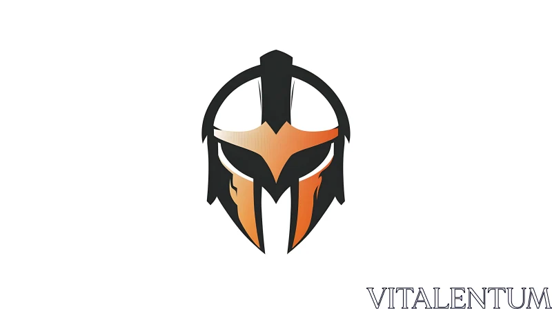 Warrior Helmet Graphic Art AI Image