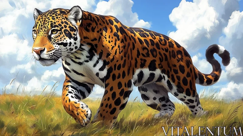 AI ART Leopard in the Wild