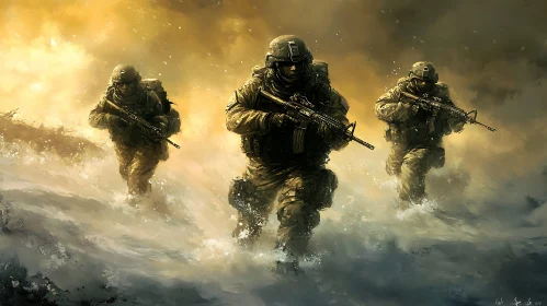 Armed Forces in Rough Seas