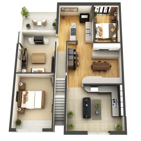Detailed Architectural Home Layout
