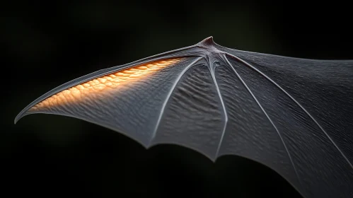 Intricate Wing Structure of a Bat