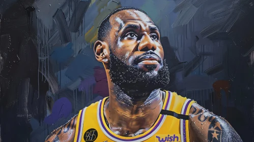 LeBron James Art Piece