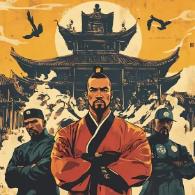 Three Men in Traditional Setting