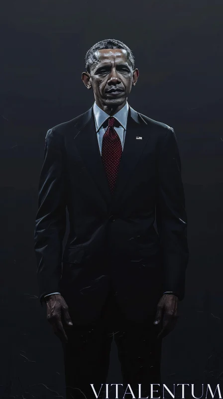 AI ART Barack Obama in a Suit