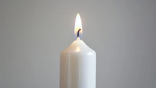 Peaceful Candlelight Still Life Photo