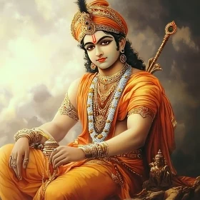 Indian God Portrait Art