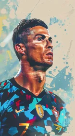 Cristiano Ronaldo in Artistic Digital Style