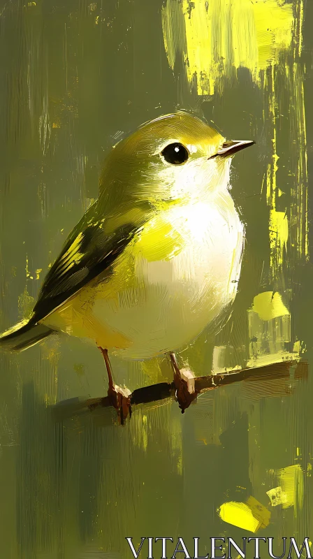 AI ART Small Bird Artwork