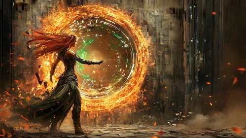 Fiery Gateway Art