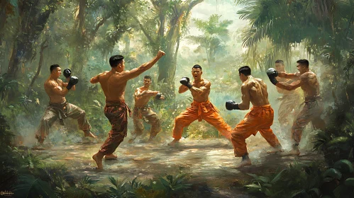 Jungle Muay Thai Practice