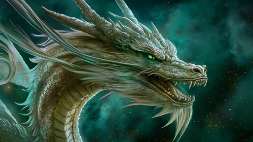 Dragon Head in Emerald Mist