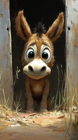 Adorable Donkey Art