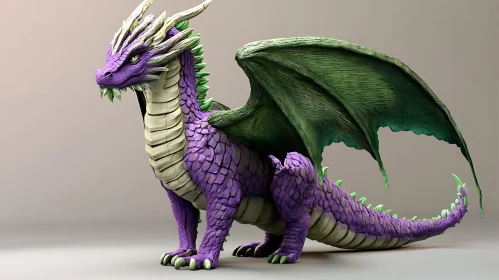 Fantasy Dragon Art with Scaled Texture