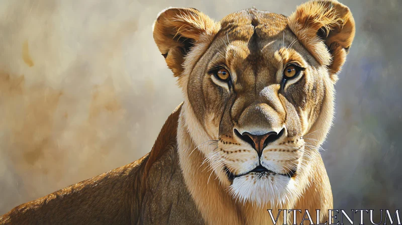 Regal Lioness AI Image