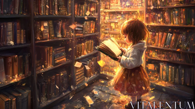 Child's Literary World AI Image