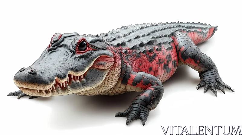 Vivid Alligator Art AI Image