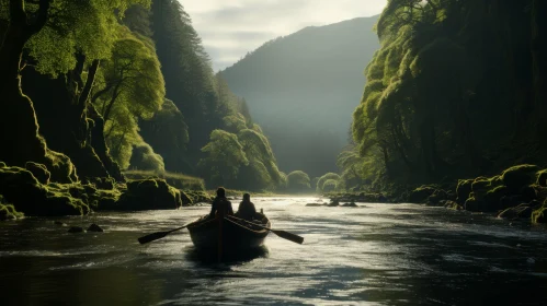 Captivating Boats Cruising in a Serene Lake - A Romantic Scene
