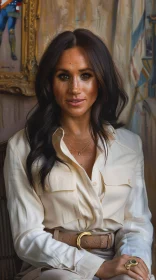 Stylish Portrait of Meghan Markle