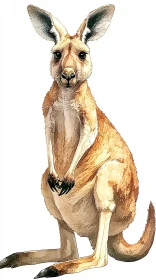 Kangaroo Wildlife Art