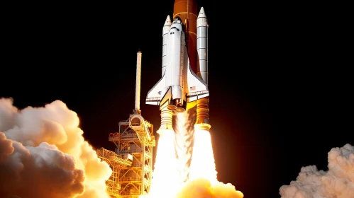 NASA Space Shuttle Launch Wallpaper | Digitally Enhanced | High Detail