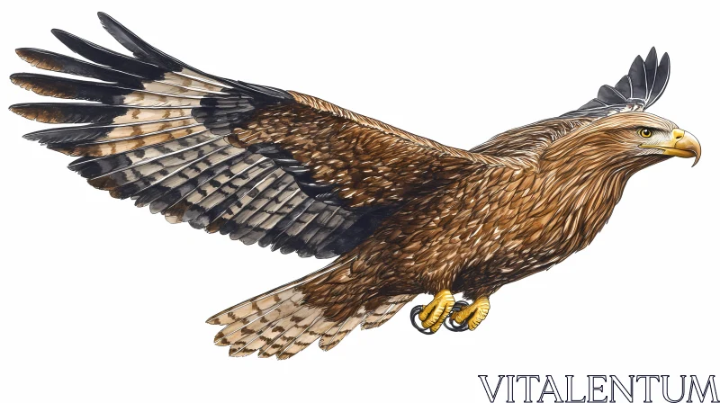 Golden Eagle Illustration AI Image