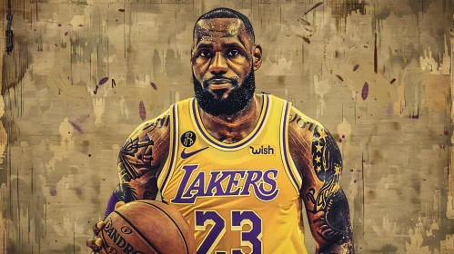 LeBron James Basketball Art