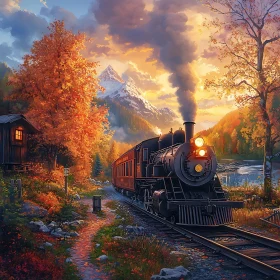 Scenic Autumn Train Ride