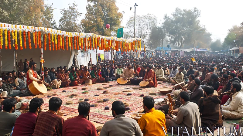 Traditional Music Performance AI Image