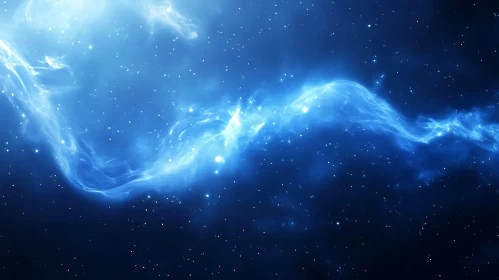 Celestial River of Light and Stars
