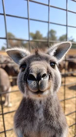 Inquisitive Kangaroo Peering