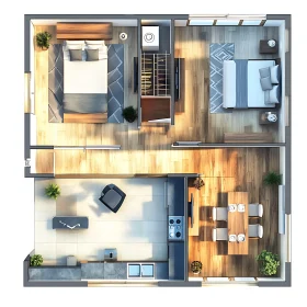 Apartment Interior Design Floor Plan Concept