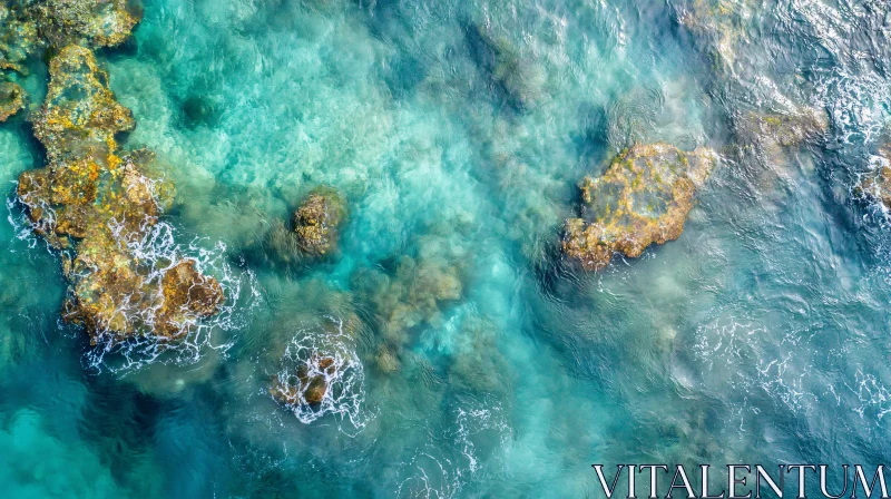 AI ART Coral Reef from Above