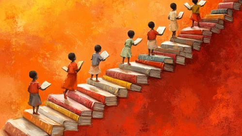 Stairway to Knowledge: Children and Books