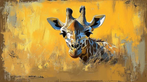 Stylized Giraffe Art