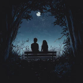 Starry Night Encounter: Love Under the Moon