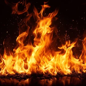 Dancing Flames in the Dark