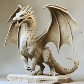 Detailed Dragon Statue