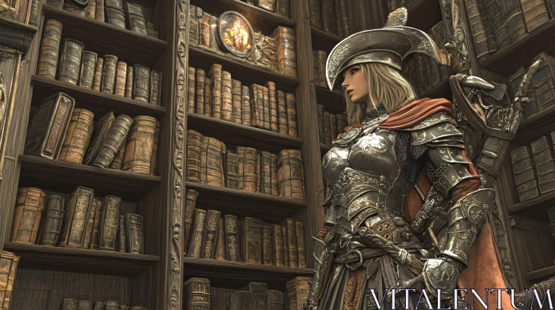 AI ART Fantasy Librarian