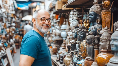 Man at the Souvenir Market