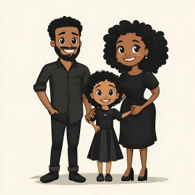 Stylized Family Illustration