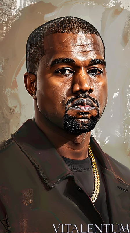 Detailed Kanye West Artwork AI Image