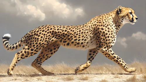 Elegant Cheetah on the Move