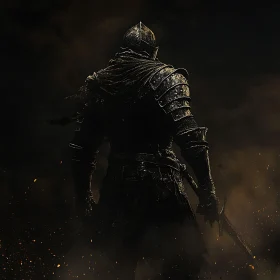 Armored Knight in Shadow