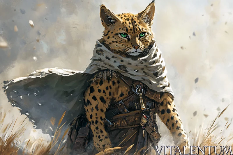 AI ART Anthropomorphic Leopard Character Portrait