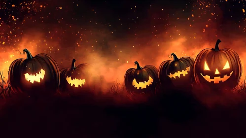 Mystical Halloween Pumpkin Artwork
