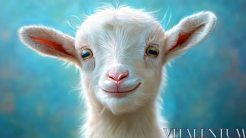 Smiling Goat Picture AI Image