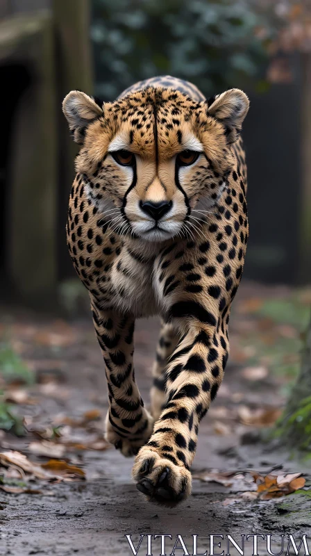 Graceful Cheetah in the Wild AI Image