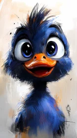Charming Blue Bird Art