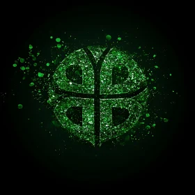 Abstract Green Emblem