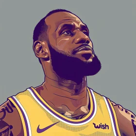 LeBron James Digital Portrait